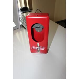 Coca Cola Bottle Opener Vintage Style Wall Decor Soda Button Garage Bar Sign